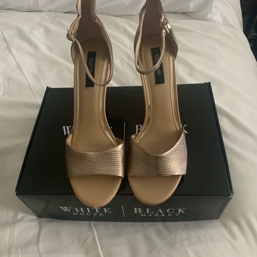 White House black market straps sandals